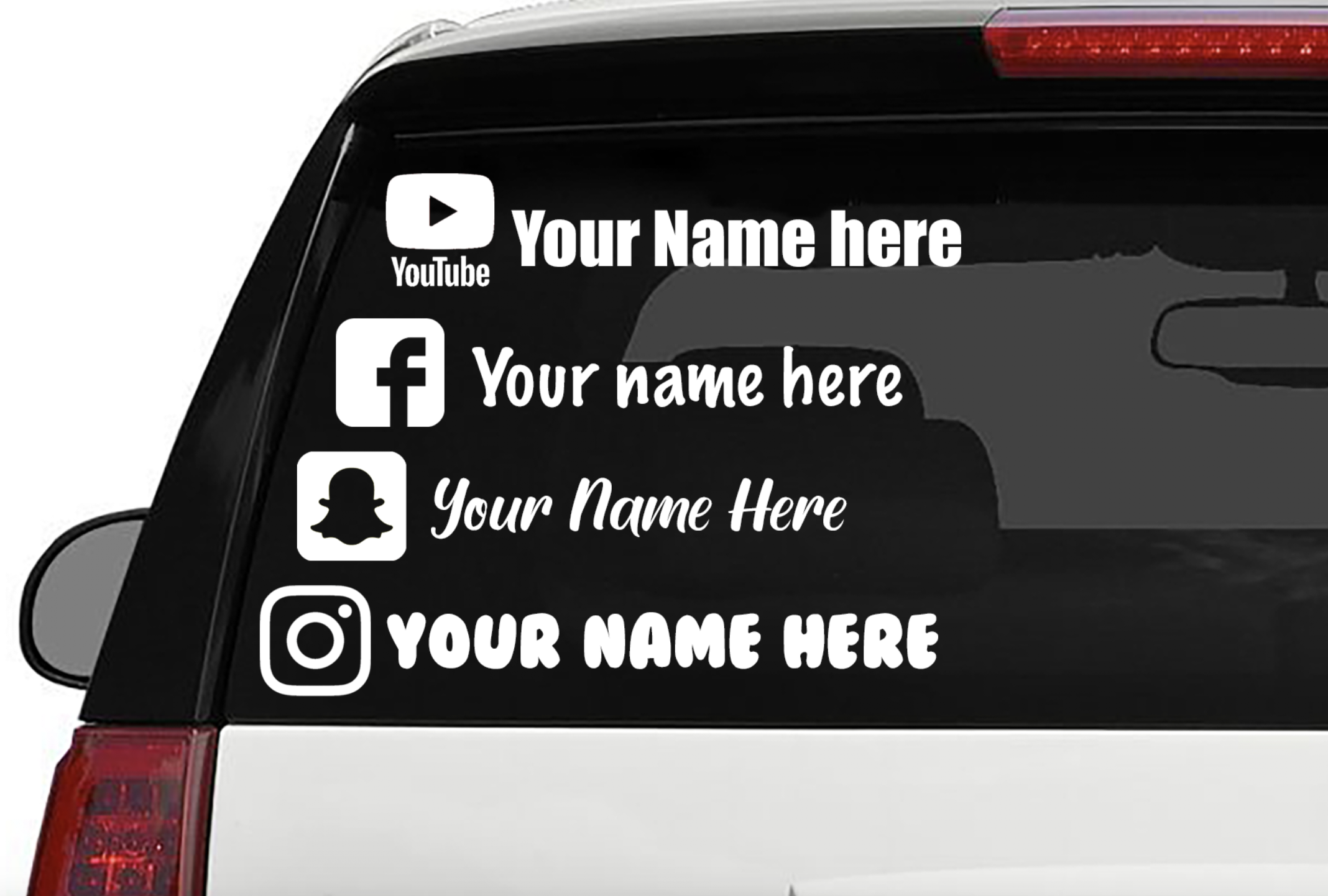 All Socials Custom Sticker